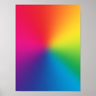 Rainbow Gradient - Vorlage für benutzerdefinierte Poster