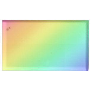 Rainbow Gradient Wedding Table Card Holder Platzkartenhalter