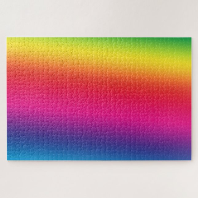 Rainbow Gradient Wide Tilt Puzzle (Horizontal)