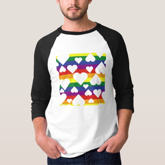 Rainbow Graphic Raglan T-Shirt (Vorderseite)