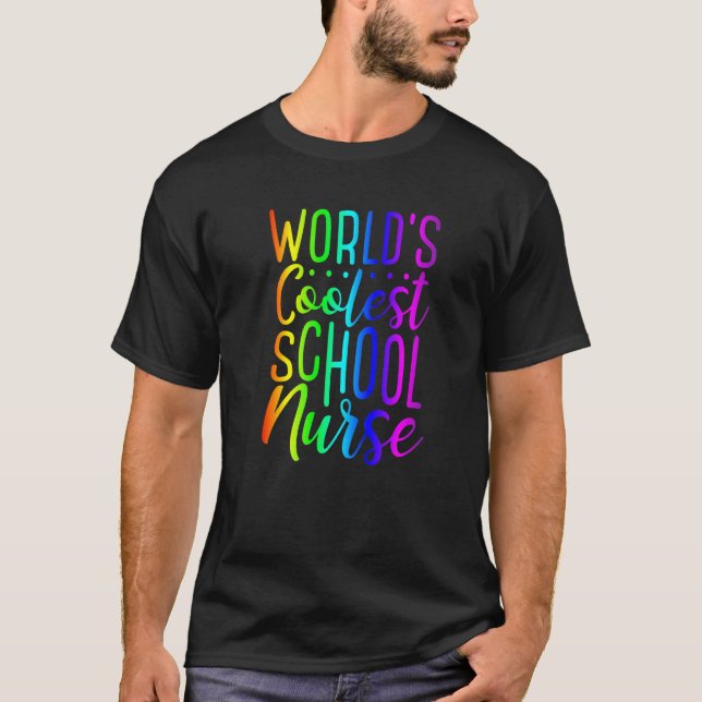 Rainbow Graphics, weltweit Cooler Schulspass T-Shirt (Vorderseite)