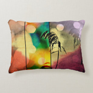 Rainbow Grass Drama Accent Pillow Zierkissen