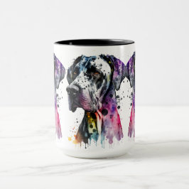 Rainbow Great Dane Tasse