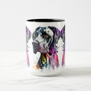 Rainbow Great Dane Tasse