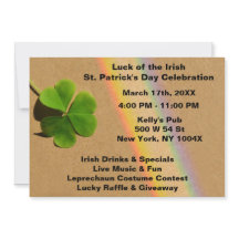 Rainbow & Green Clover Drink Irish