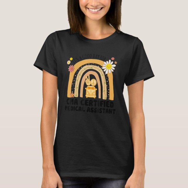 Rainbow Groovy Peace CMA Vintag T-Shirt (Vorderseite)