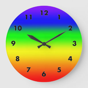 Rainbow Große Wanduhr