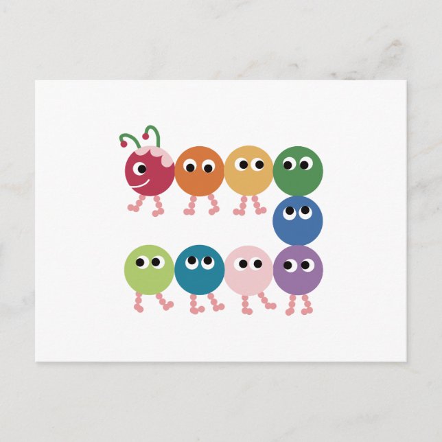 Rainbow Grub. Postkarte (Vorderseite)
