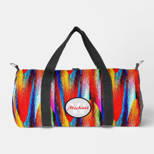 Rainbow Grunge Duffle Bag