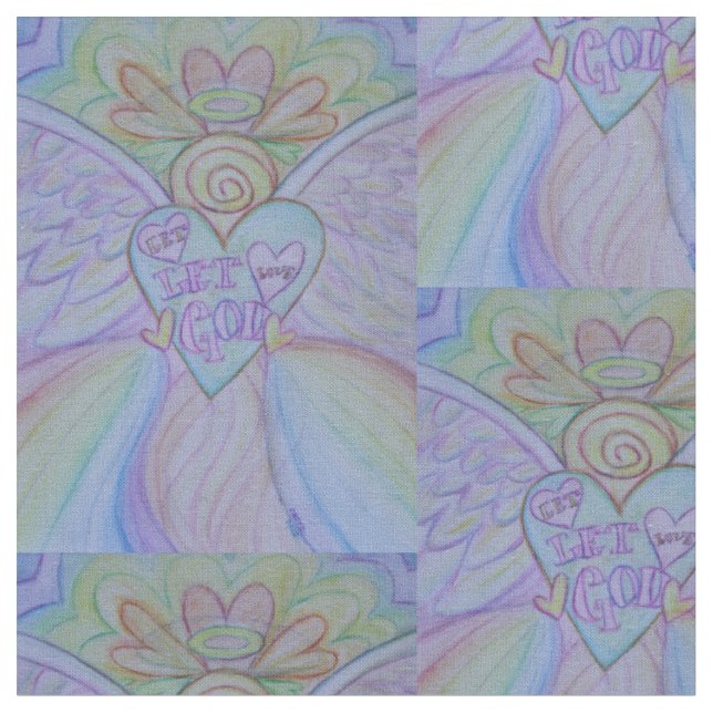 Rainbow Guardian Angel Kunststoffe Stoff (Nahaufnahme)