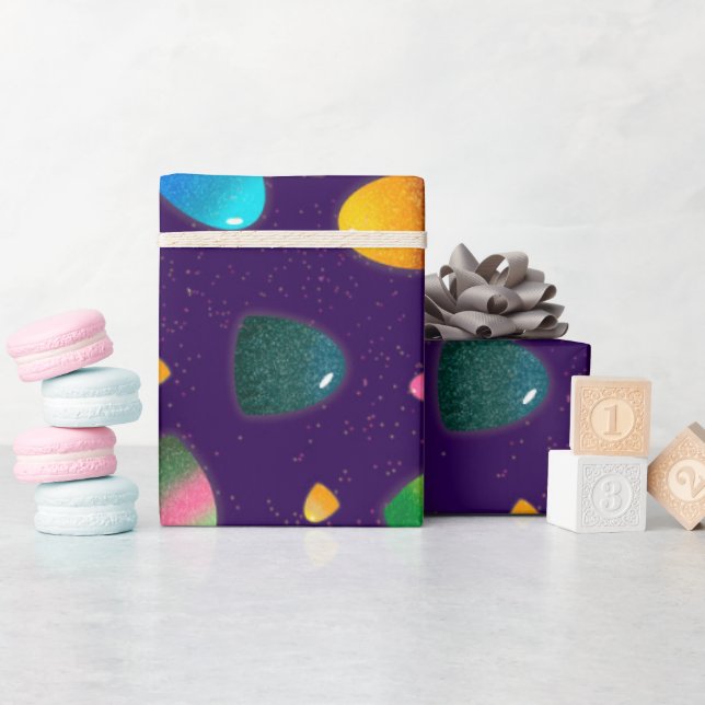 Rainbow Gumdrop Candy Geschenkpapier (Babyparty)