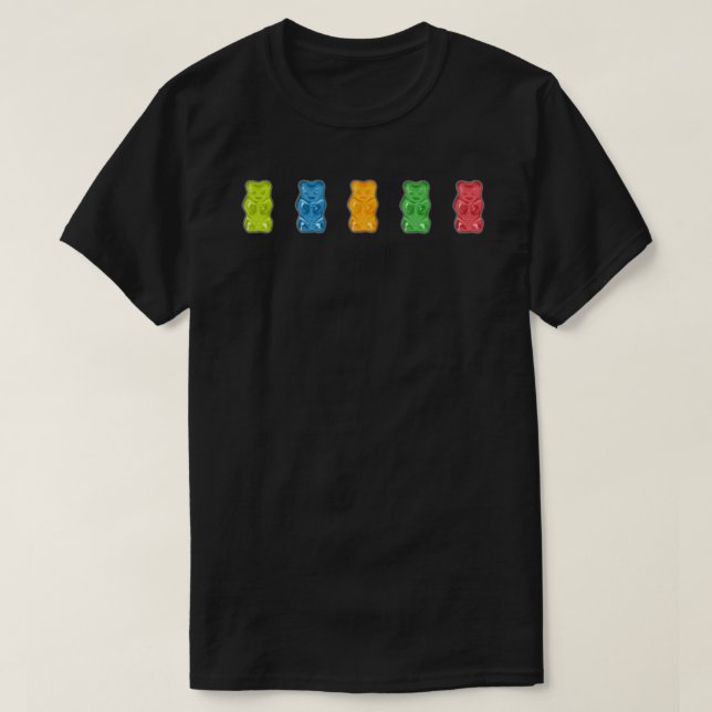 Rainbow Gummy Bears Active T - Shirt.png T-Shirt (Design vorne)