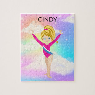 RAINBOW GYMNASTICS GYMNAST PUZZLE PERSONALISIERT