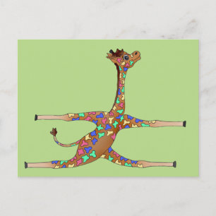 Rainbow Gymnastics von Happy Juul Company Postkarte