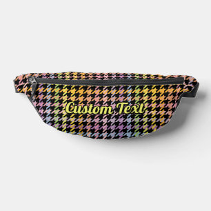 Rainbow-Hahnentrittmuster-Muster Bauchtasche