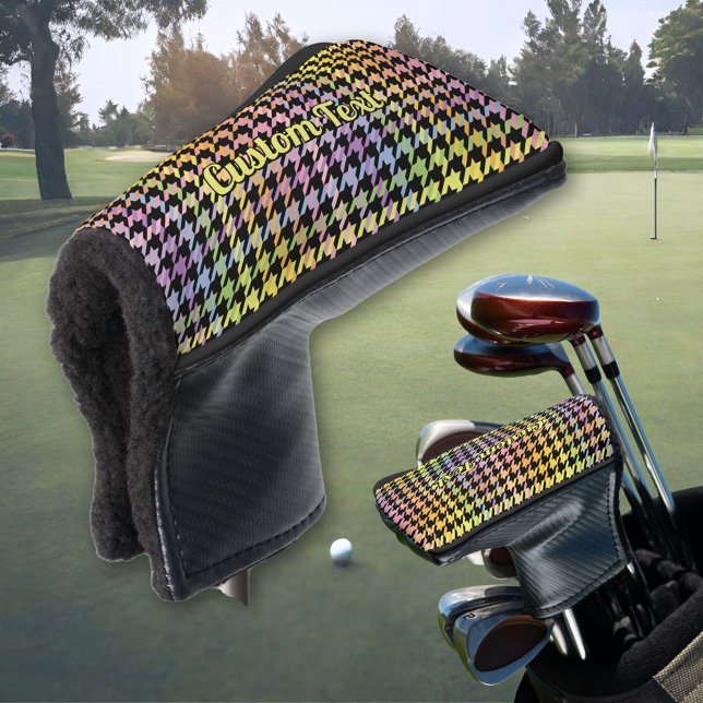 Rainbow-Hahnentrittmuster-Muster Golf Headcover (Von Creator hochgeladen)