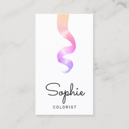 Rainbow Hair Colorist Stylist Salon Visitenkarte