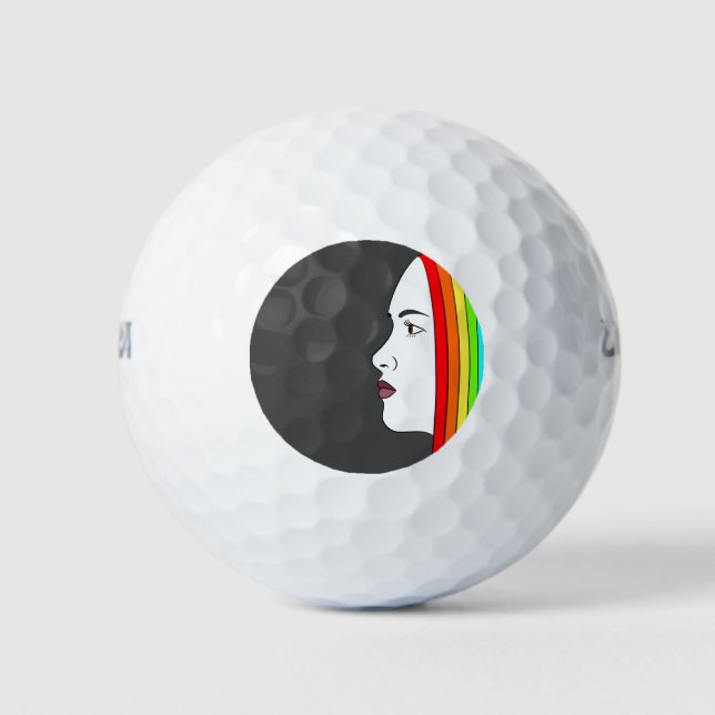 Rainbow Hair Golfball (Vorderseite)