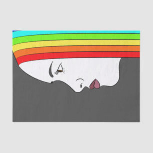 Rainbow Hair Seidenpapier