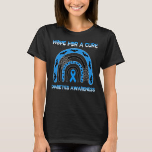 Rainbow Halloween Hoffnung auf eine Heilung Diabet T-Shirt