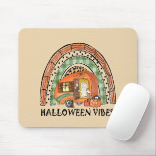 Rainbow Halloween Vibes Camper/ Anhänger Mousepad