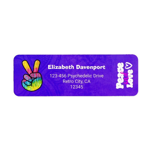 Rainbow Hand Peace Signature Peace Peace and Liebe (Vorne)