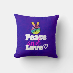 Rainbow Hand Peace Signature Peace Peace and Liebe Kissen