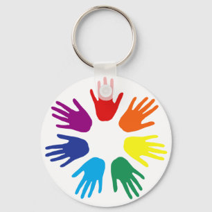 Rainbow Hände Schlüsselanhänger