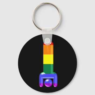 Rainbow Handstand Schlüsselanhänger