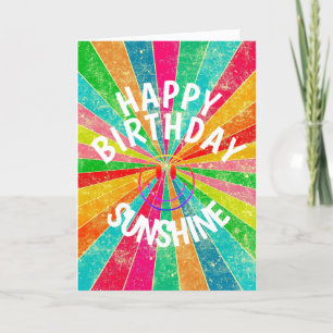 Rainbow Happy Birthday Special Card Feiertagskarte
