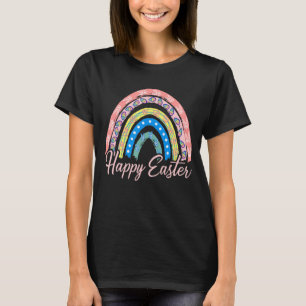 Rainbow Happy Osterfest Niedlich Ostern Bunny Eggs T-Shirt