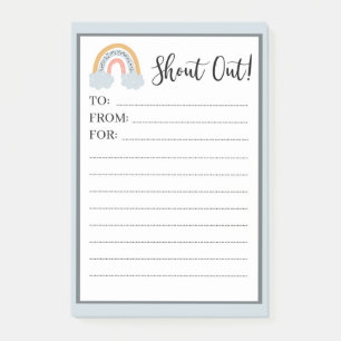 Rainbow Happy Teacher Mail Post Hinweise Post-it Klebezettel