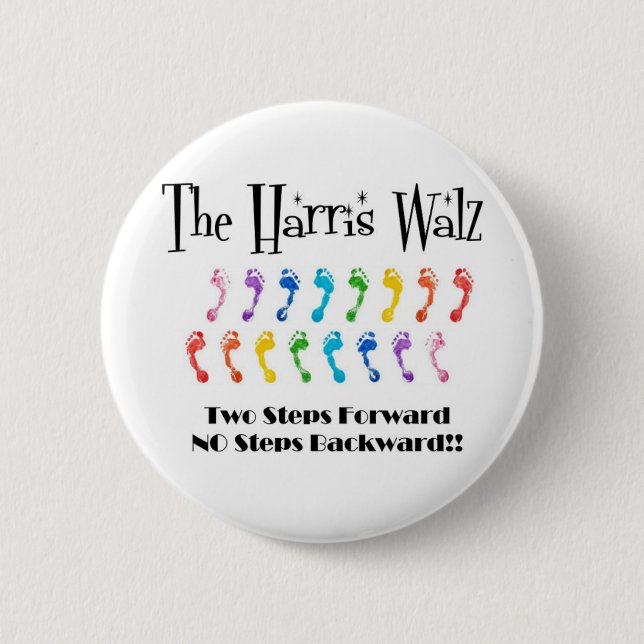 Rainbow Harris Walz Button (Vorderseite)