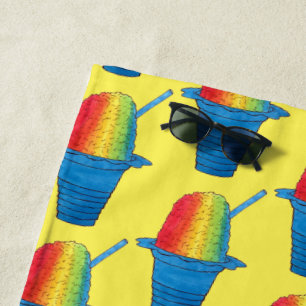 Rainbow Hawaiian Rainbow Shave Ice Dessert Hawaii Strandtuch