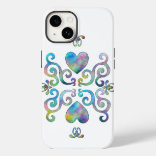 Rainbow Heart and Lily Case-Mate iPhone Hülle