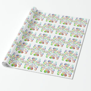 Rainbow Heart and Lily Geschenkpapier