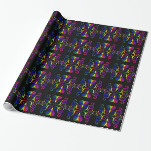 Rainbow Heart and Lily Geschenkpapier
