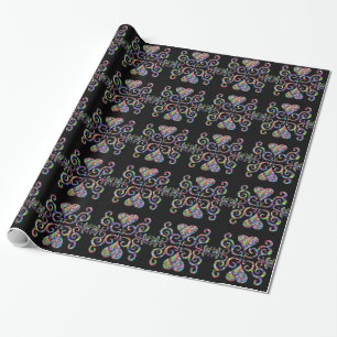 Rainbow Heart and Lily Geschenkpapier
