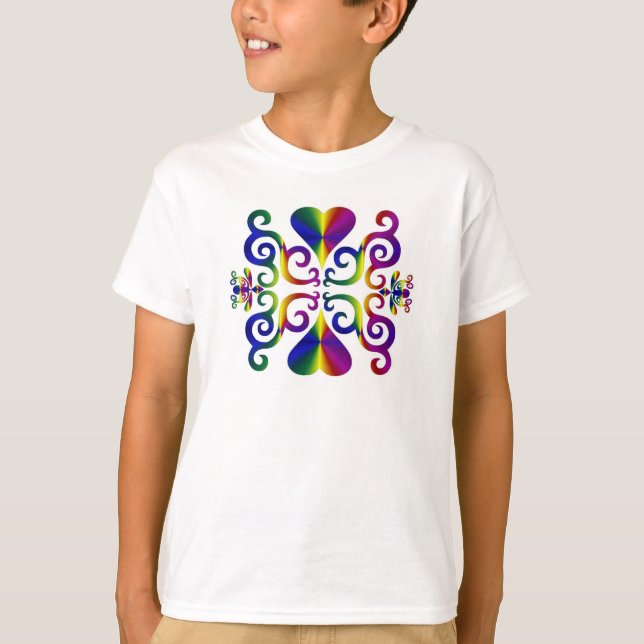Rainbow Heart and Lily T-Shirt (Vorderseite)