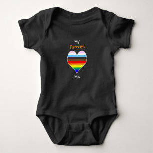 Rainbow Heart Baby Bodysuit Strampler