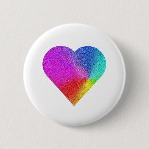 Rainbow Heart Button