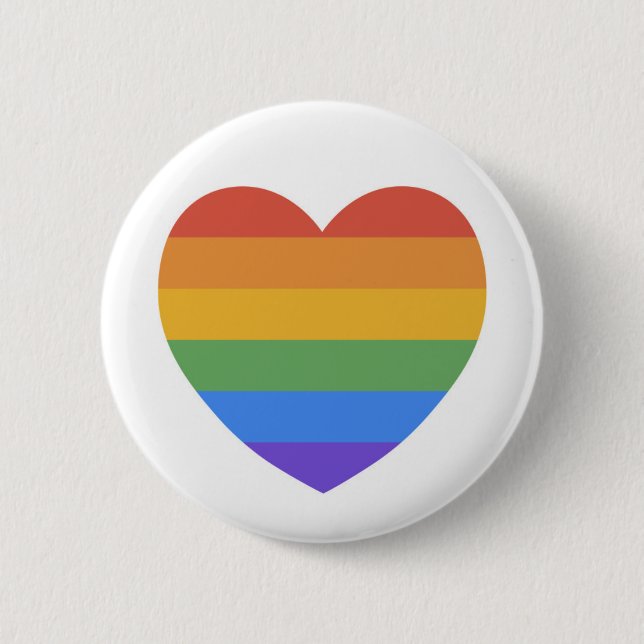 Rainbow Heart Button (Vorderseite)