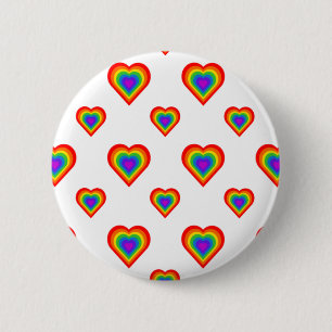 Rainbow Heart Button