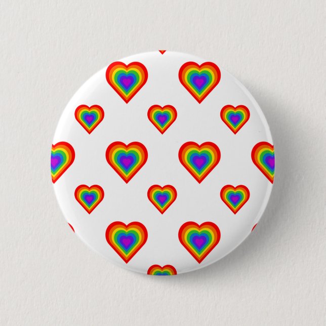 Rainbow Heart Button (Vorderseite)