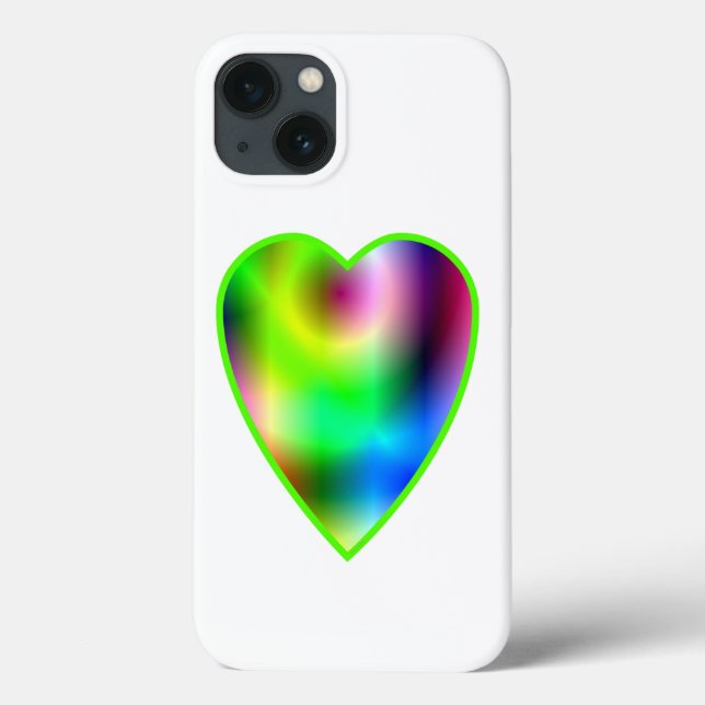 Rainbow Heart Case-Mate iPhone Hülle (Rückseite)