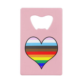 Rainbow Heart Credit Card Flaschenöffner