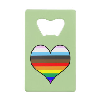 Rainbow Heart Credit Card Flaschenöffner