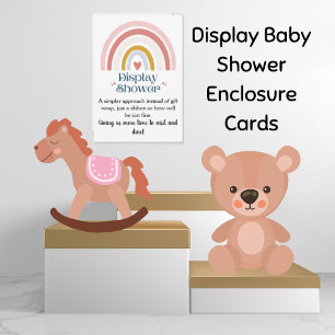 Rainbow Heart Display Dusche Babyverpackungskarte Einladung