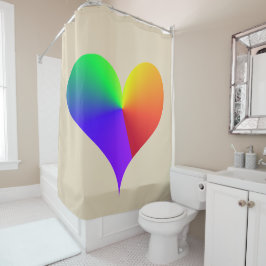 Rainbow Heart Duschvorhang