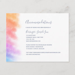 Rainbow Heart Full of Joy Wedding Begleitkarte